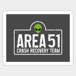 Area 51 Crash Recovery Team Design Magnet